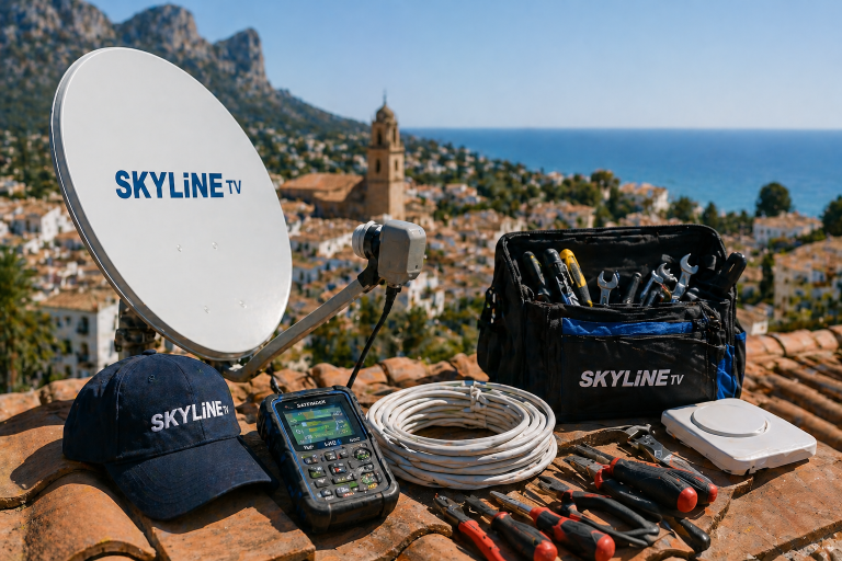Satellite installation Benissa for international TV channels.Satellite Specialist in Benissa