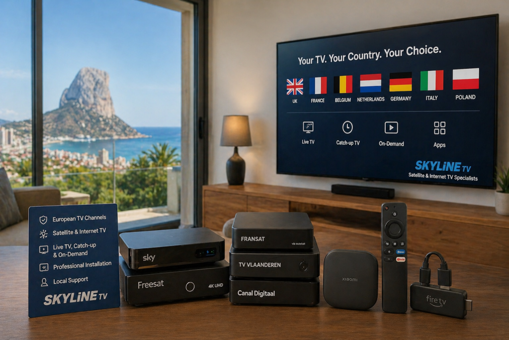 Satellite, Hybrid & Internet TV Receivers for European Channels